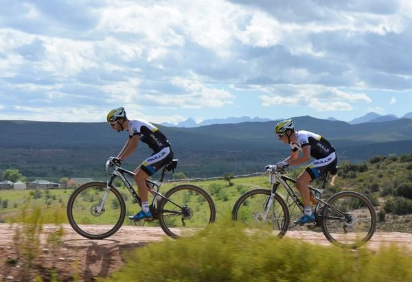 Team Bulls riders, Simon Stiebjahn and Tim Bohme won the prologue at the Cape Pioneer Trek on Sunday
