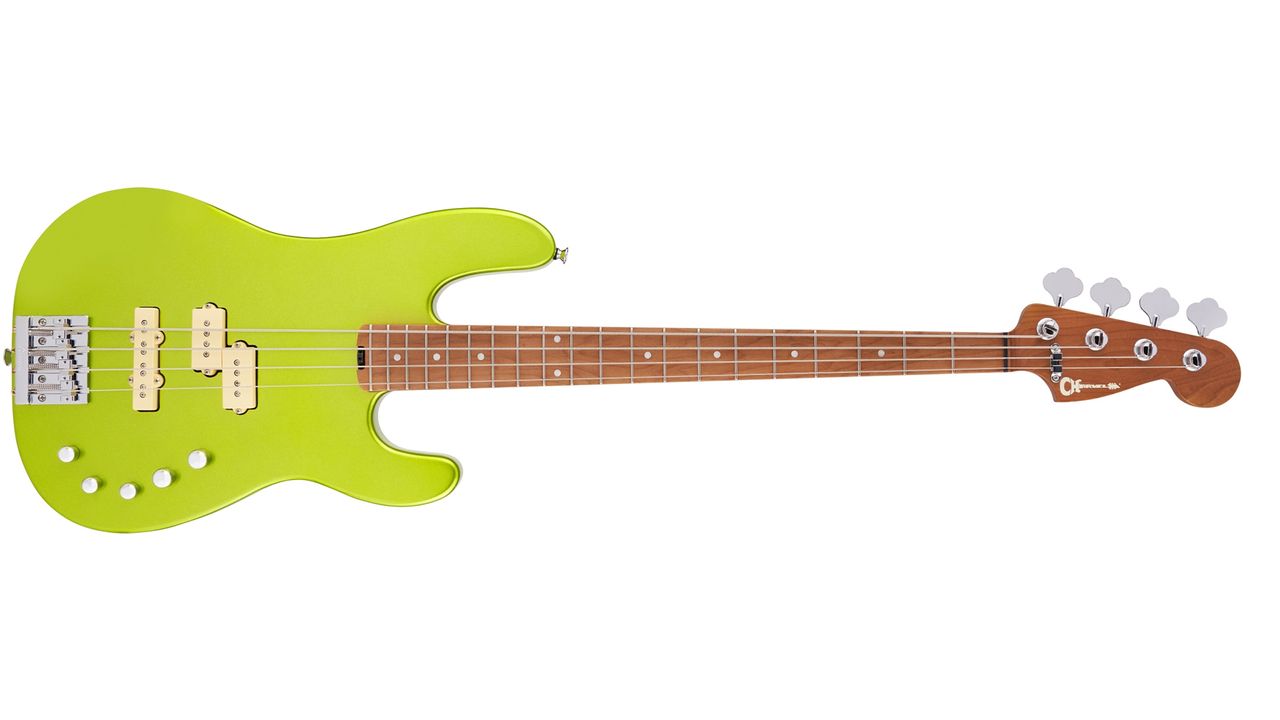 Charvel Pro-Mod San Dimas Bass PJ IV Lime Green Metallic