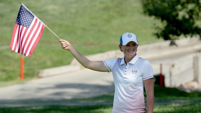 Stacy Lewis at the 2017 Solheim Cup in Iowa