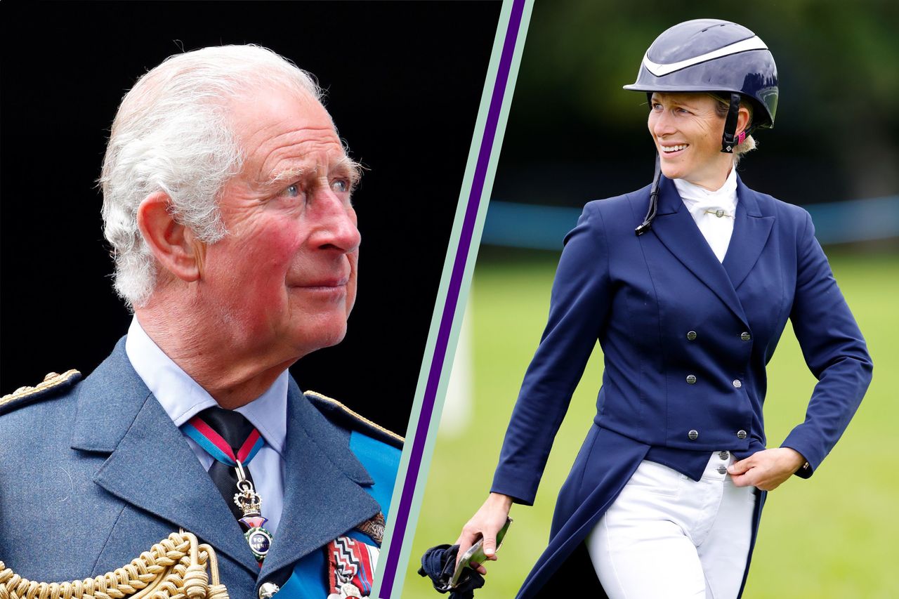 King Charles III and Zara Tindall