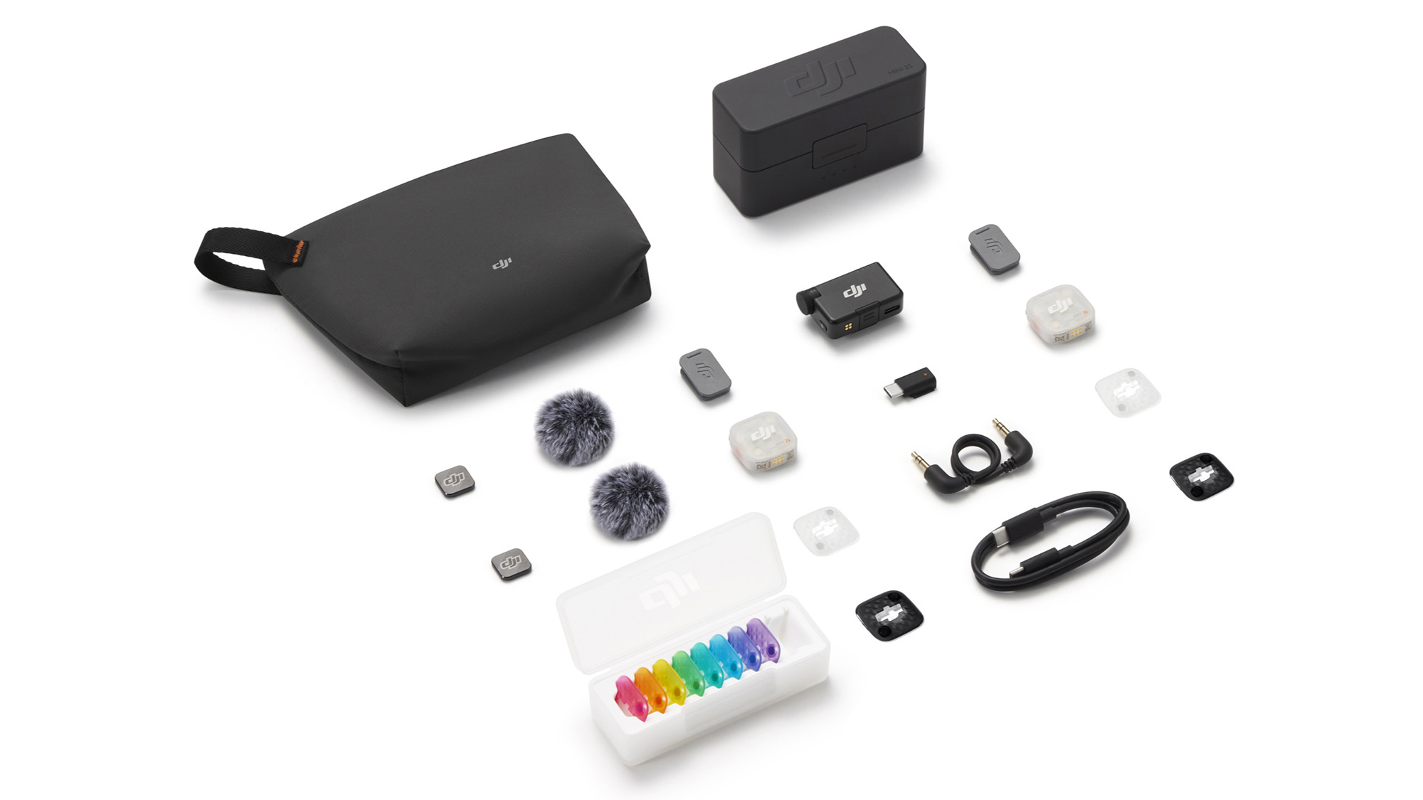 DJI Mic Mini 2S products on a white background