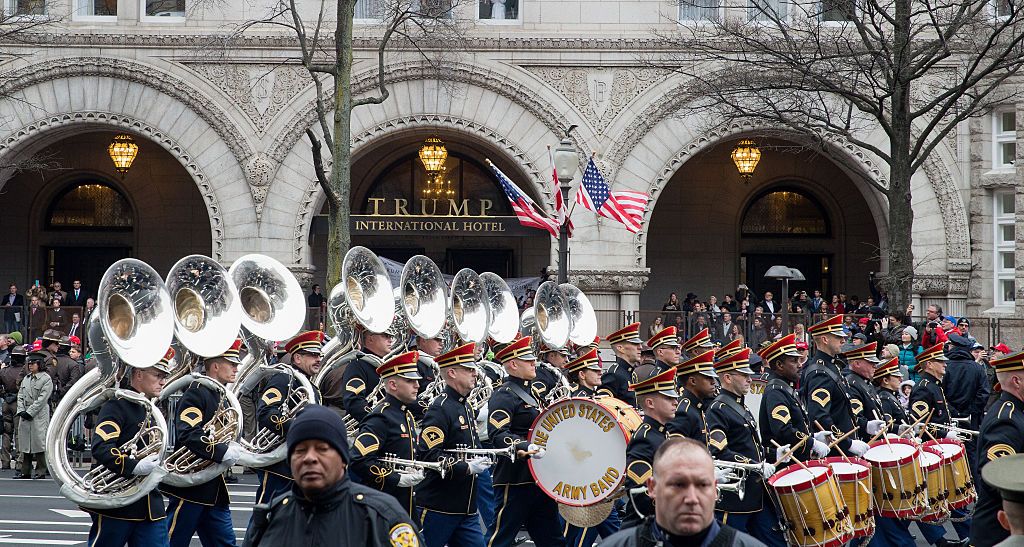 Trump Hotel during 2017 inauguration