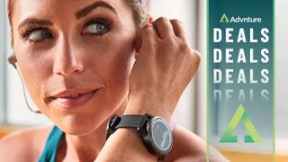 Woman wearing Garmin Vivoactive 4S watch