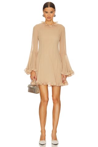 Georgette Short Dress With Ruffles