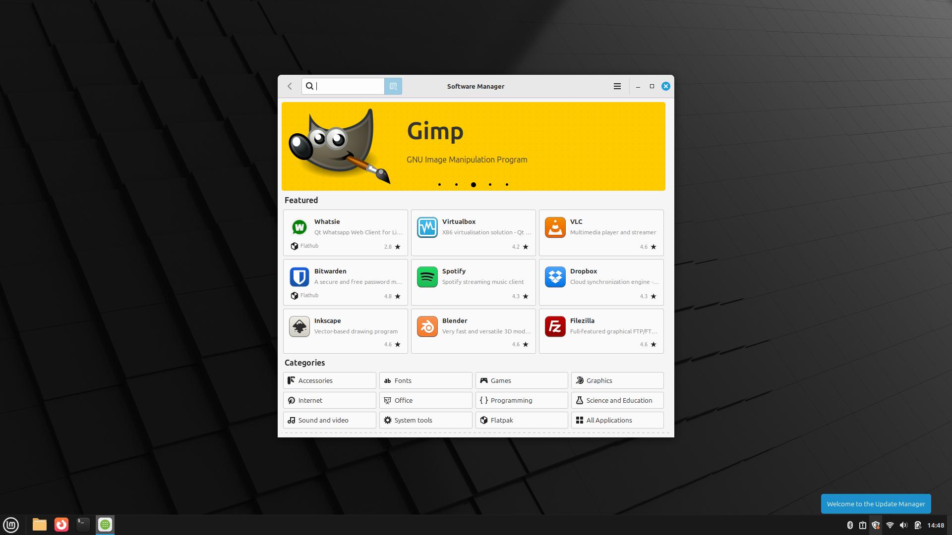 Linux Mint Software Manager