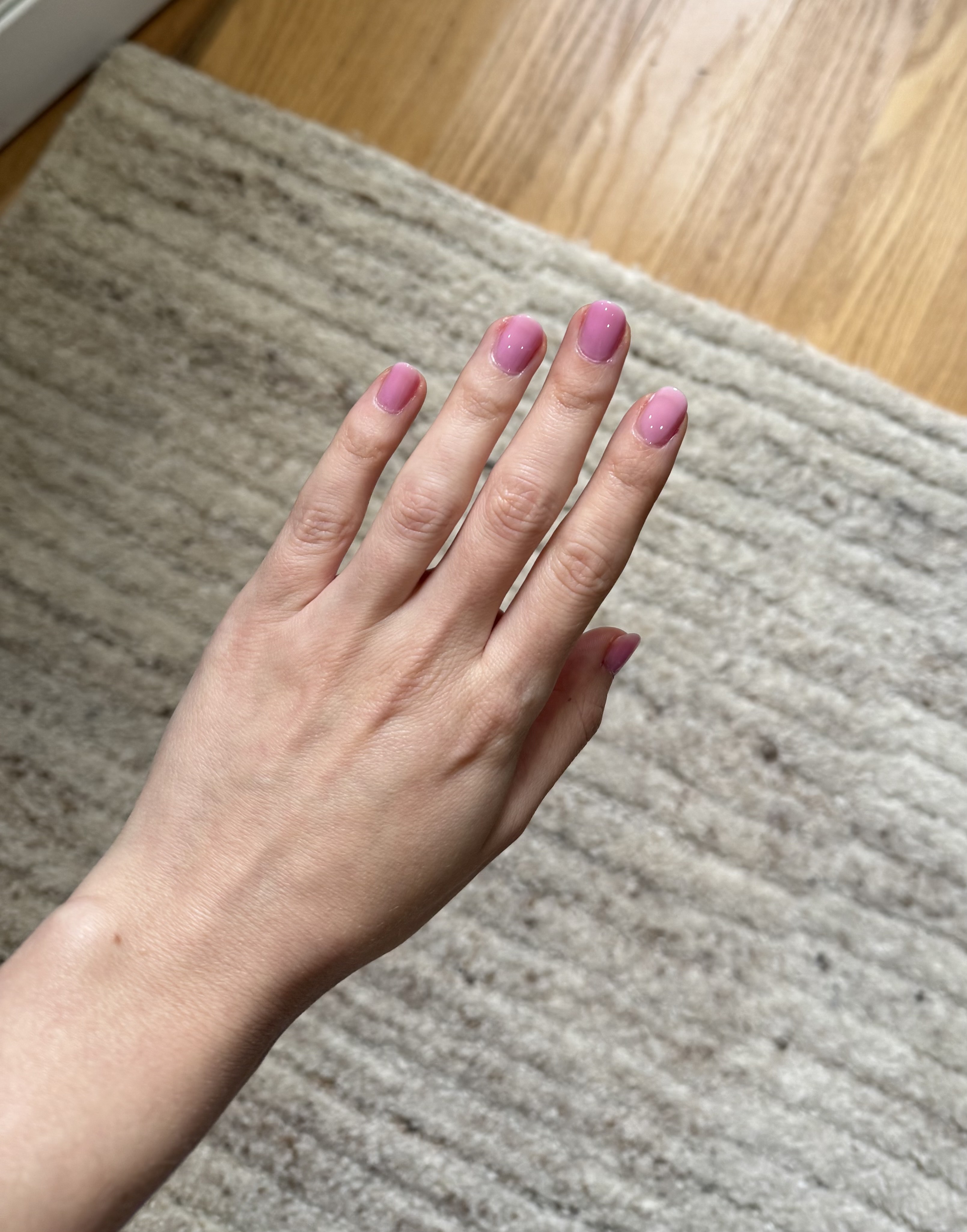 Photo of Jamie Schneider wearing Celisse Nail Polish in Babydoll