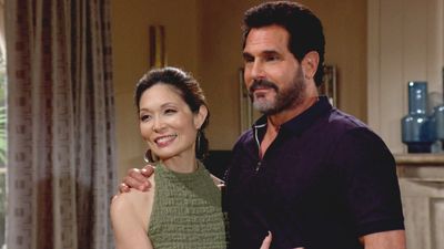 Poppy (Romy Park) and Bill (Don Diamont) in The Bold and the Beautiful