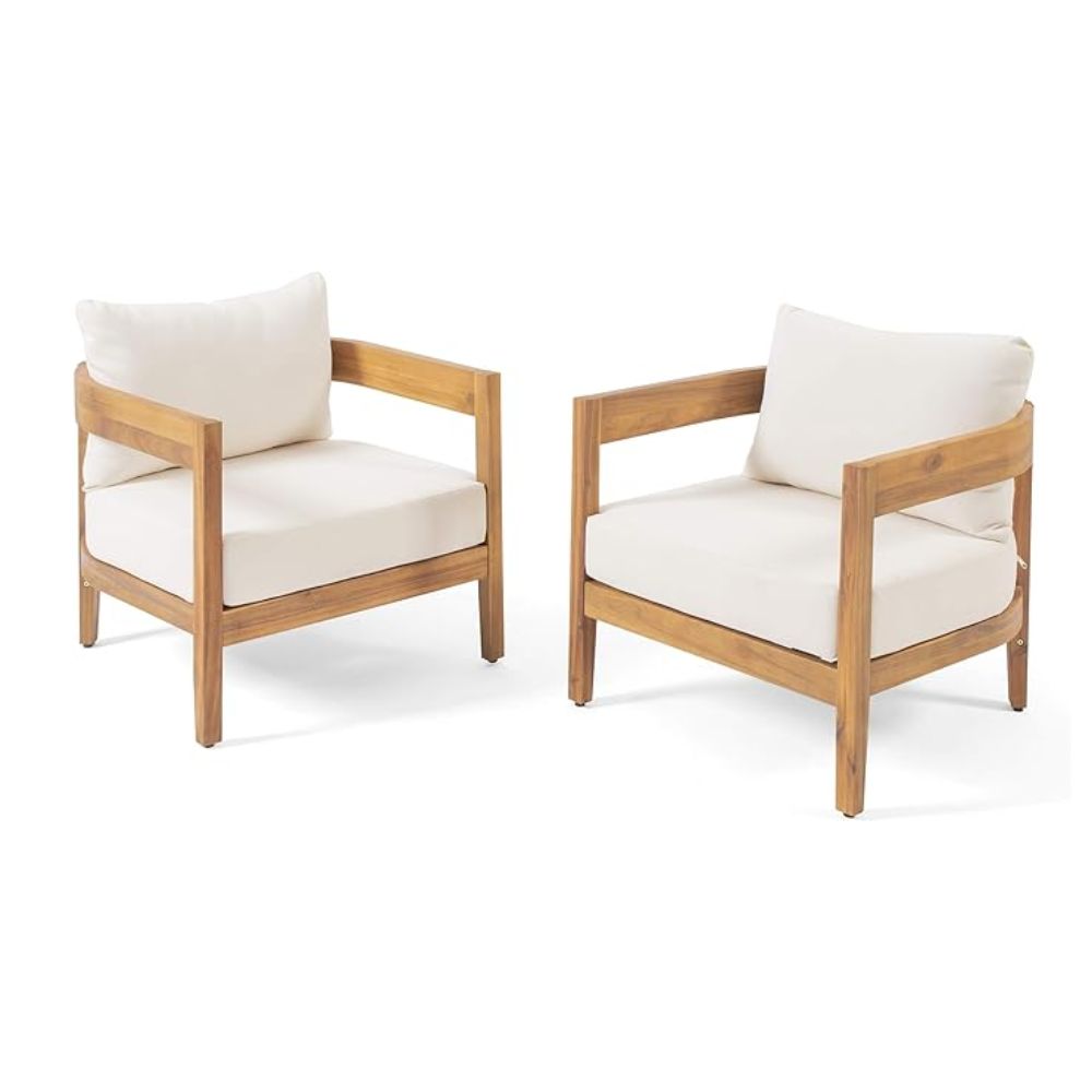 Christopher Knight Home Alfy Outdoor Club Chair (Set of 2)