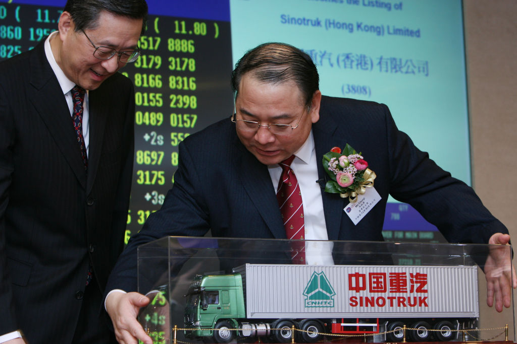 Emerging market stocks - Sinotruk (Hong Kong)'s listing debut at The Stock Exchange of Hong Kong