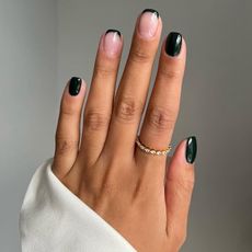 Photo of the black French nail trend