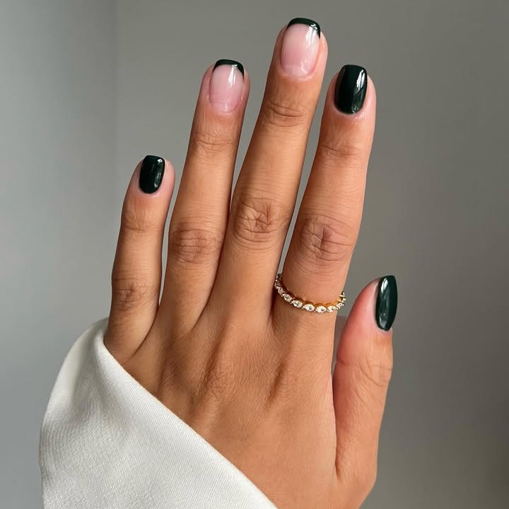 Elegant, Subtle, and Painfully Chic—Licorice French Nails Will Be *It* for Spring