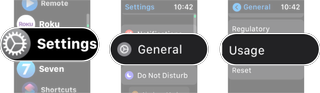 Storage Information On Apple Watch: Launch the settings app on your Apple Watch, tap general, and then tap usage.