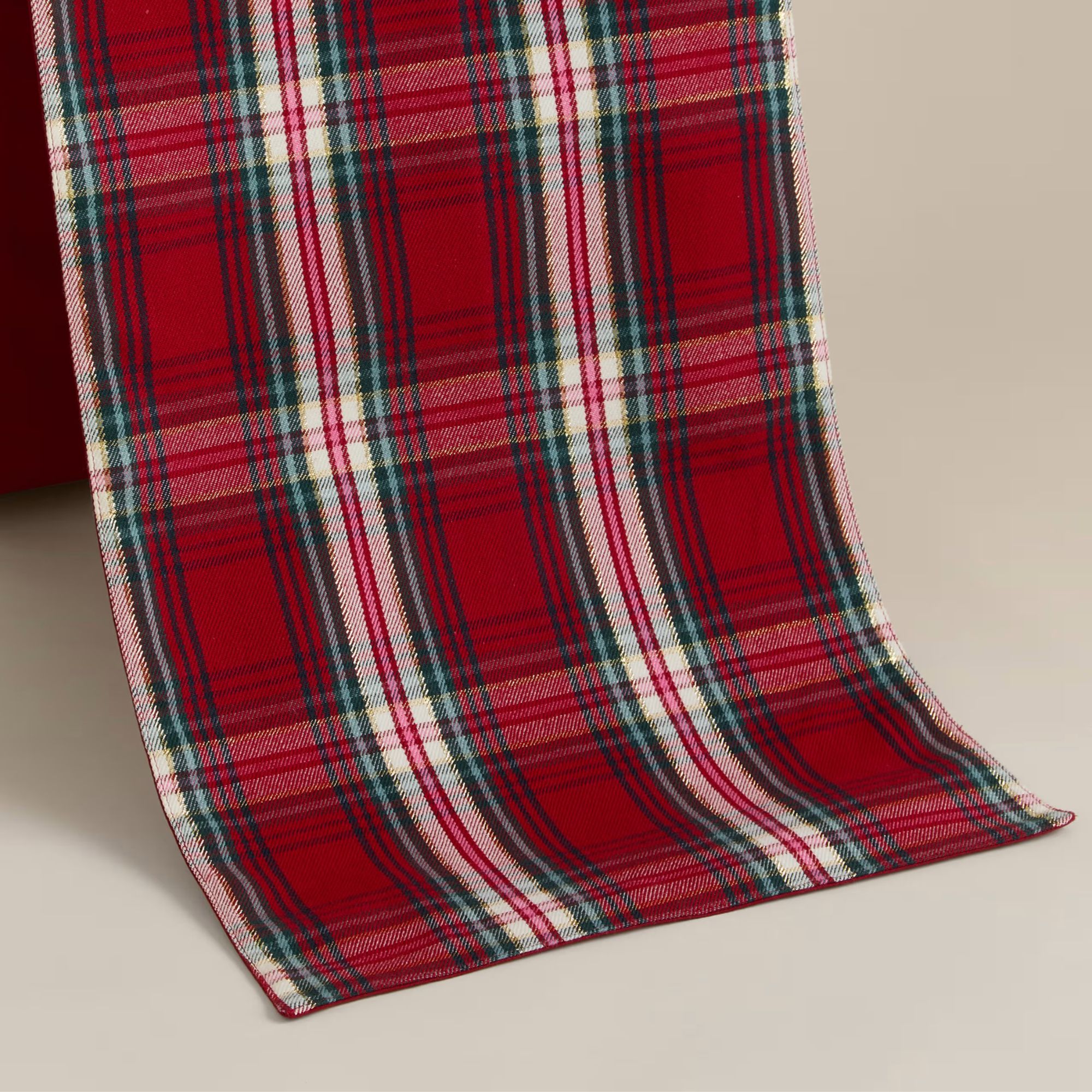 tartan table runner