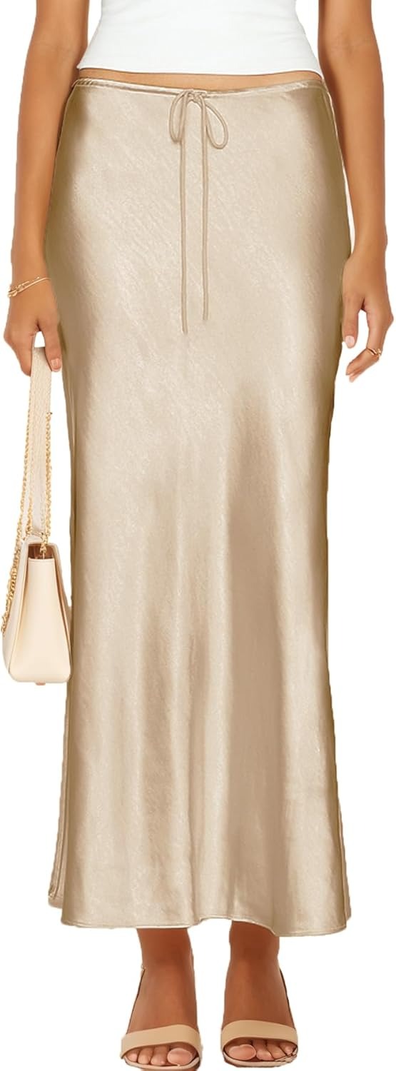 Skrtimory, Satin Silk Maxi Skirt
