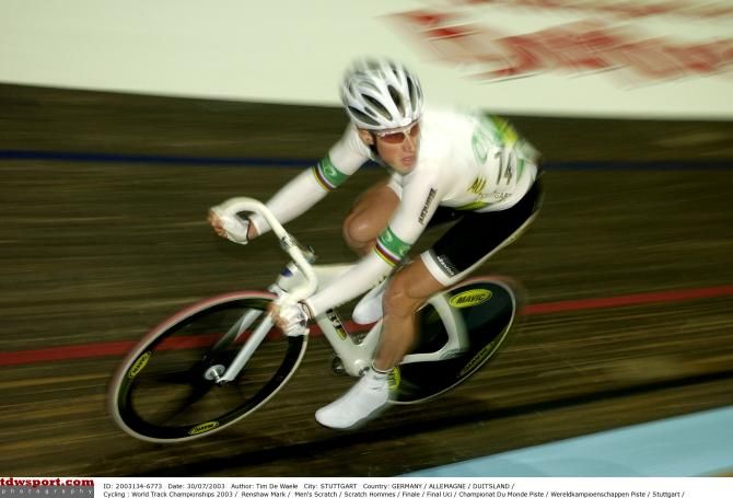 Mark Renshaw (Australia) competing at the 2003 track world championships