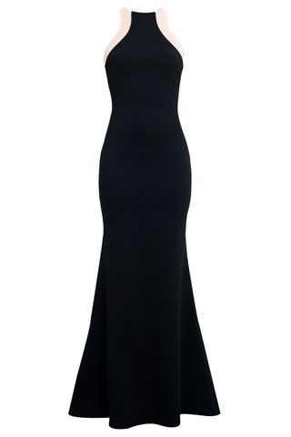 Forever Unique Long Black Cocktail Dress
