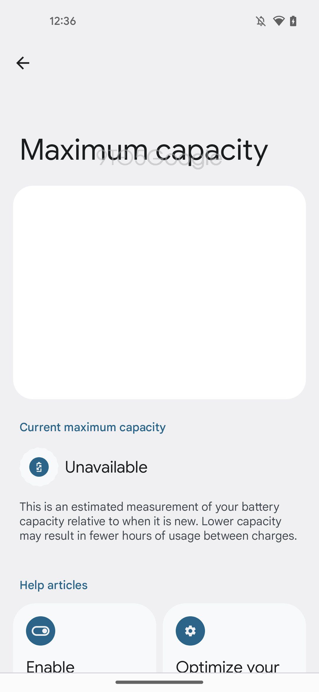 Android 13's battery health feature