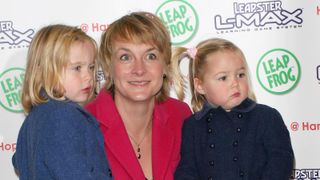 Louise Minchin and her two daughters when they were younger