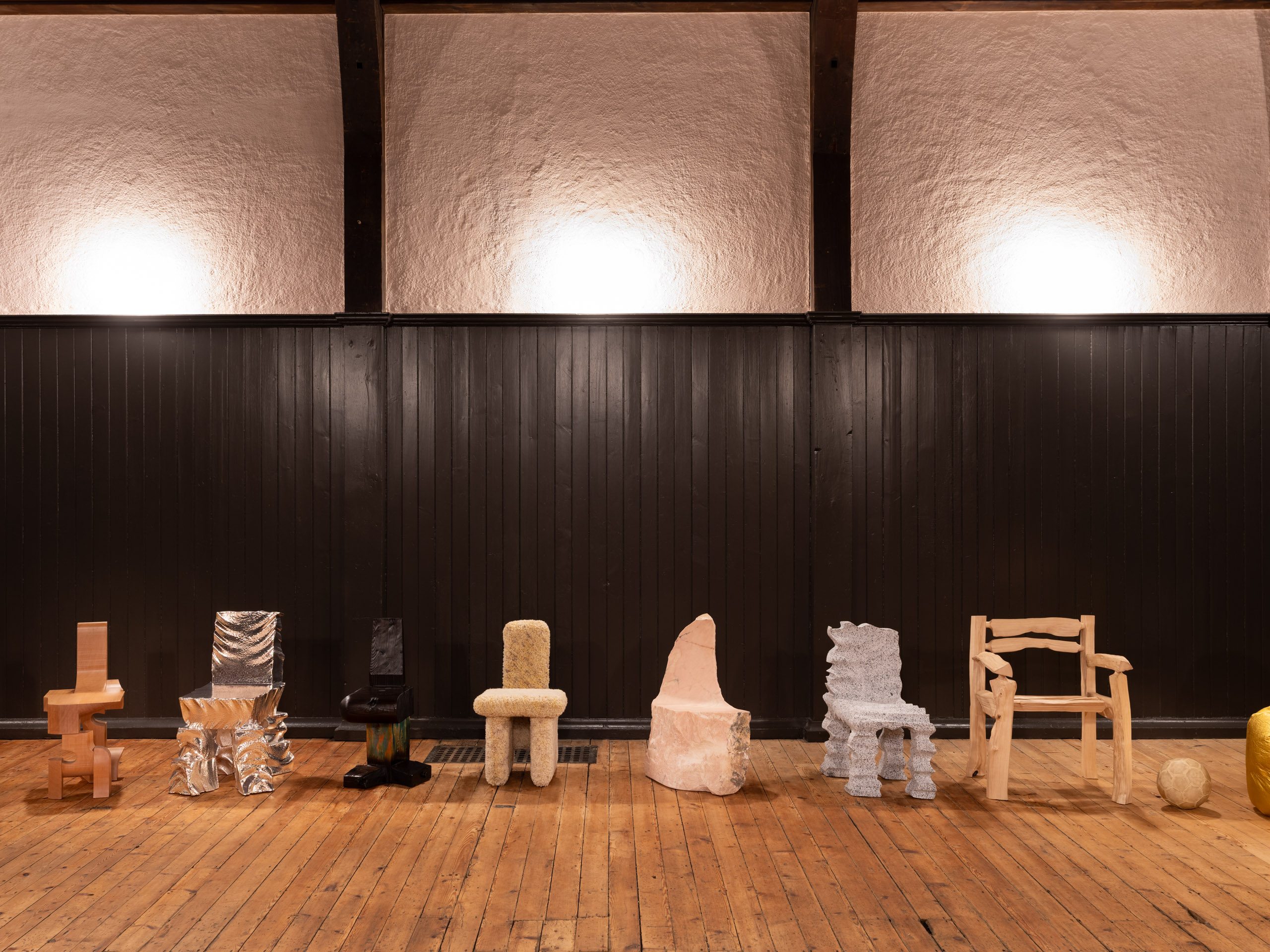 Max Lamb chairs in a church