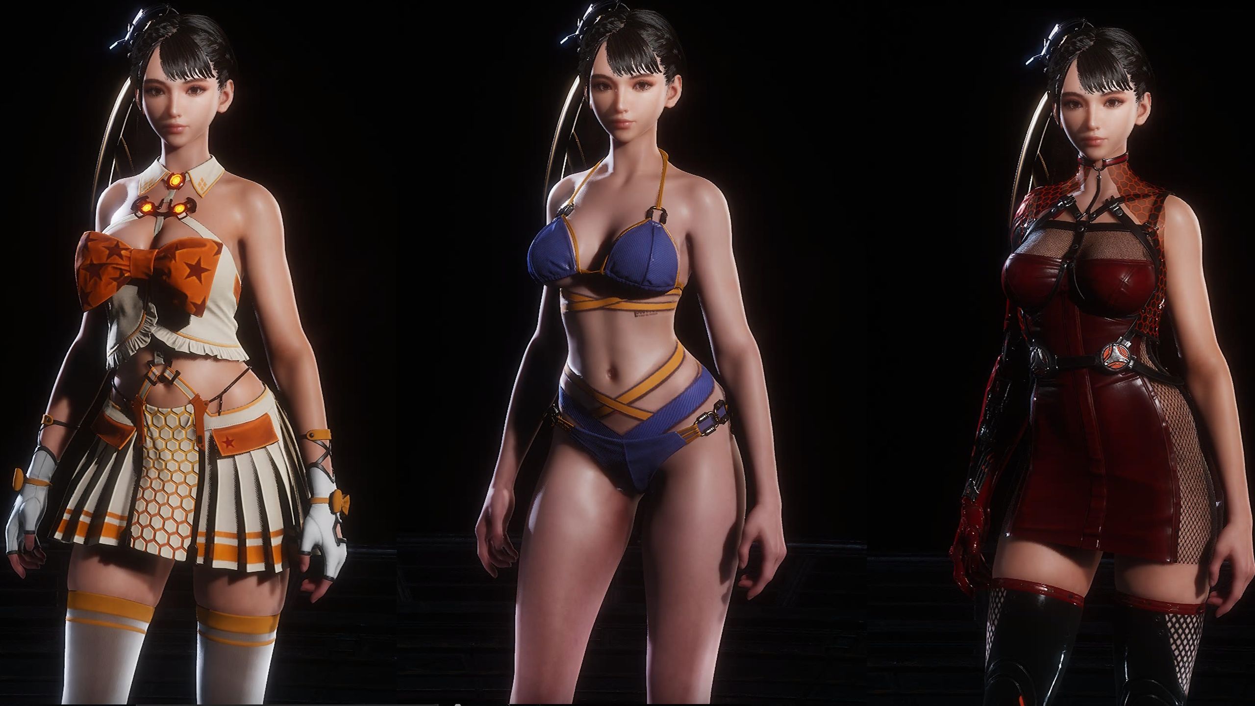 Stellar Blade puts Eve in some incredibly stupid sexy outfits that hurt the  game's story, but despite the forced sex appeal I actually love her  detailed design