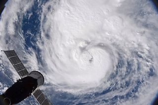 ISS Astronaut's View of Harvey