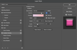 Screenshot of the effect controls panel in Photoshop.