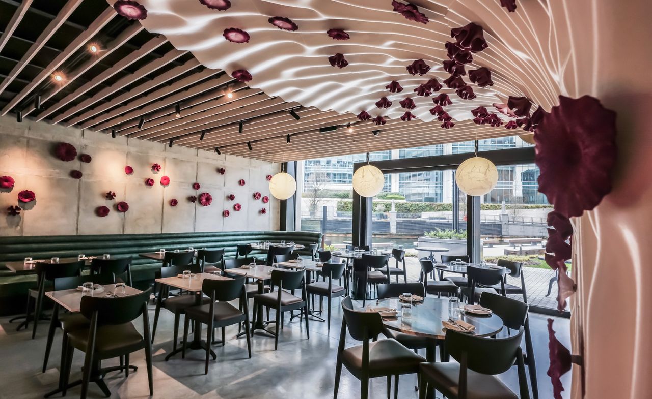 roe canary wharf london restaurant interior