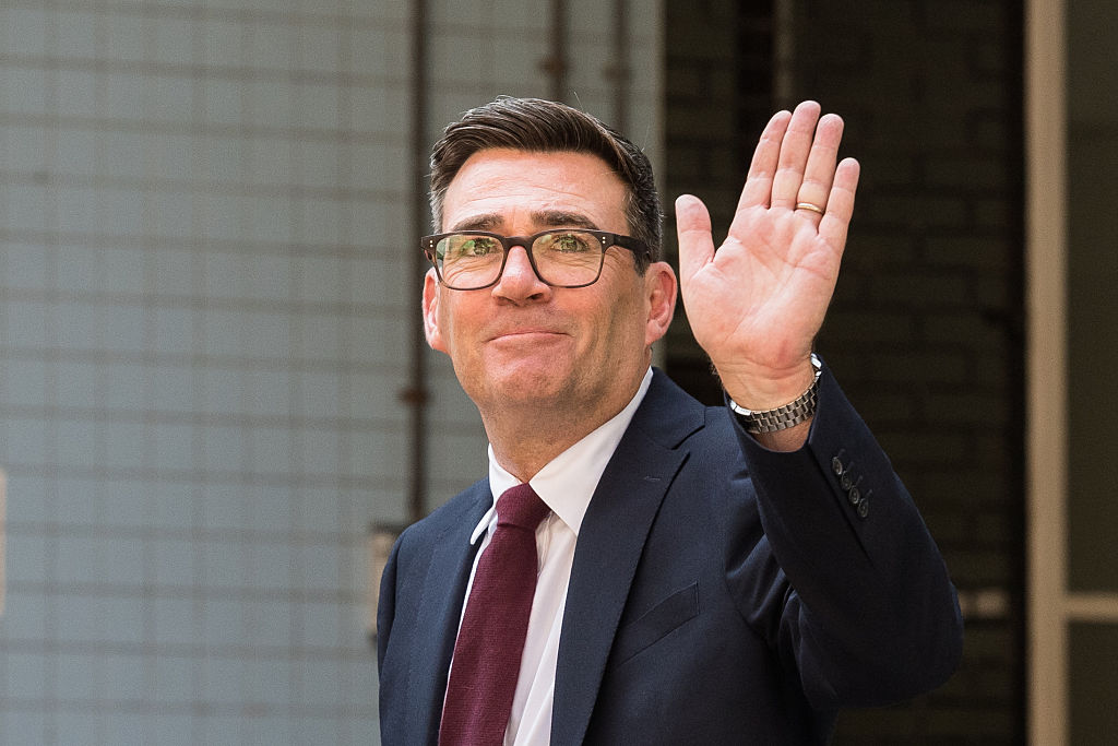 Andy Burnham leaves the Trades Union Congress HQ