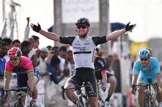 Mark Cavendish (Dimension Data) had time to enjoy his victory
