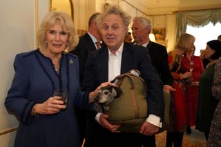 Camilla greeted lots of authors (and their dogs) at Clarence House