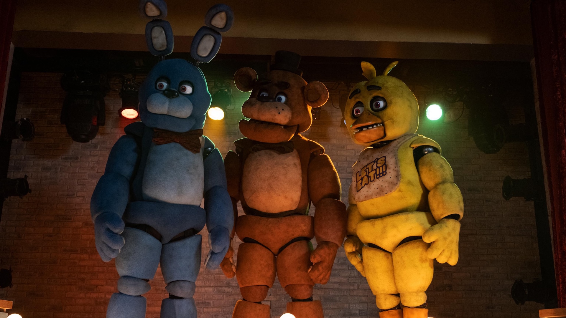 The animatronics from the film Five Nights at Freddy's 