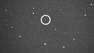 Astrophysicist Gianluca Masi of the Virtual Telescope project snapped this image of the near-Earth asteroid 2012 TC4 on Oct. 10, 2012. The asteroid will fly within 59,000 miles of Earth on Oct. 12.
