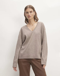 The Cashmere Relaxed V-Neck | $178 $98 at Everlane
