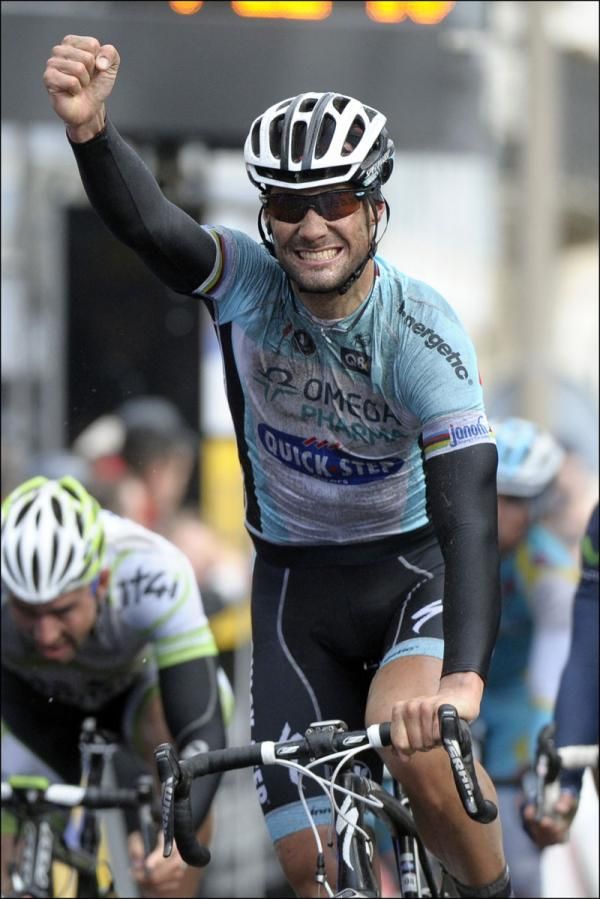 Tom Boonen (Omega Pharma-QuickStep) wins stage 2 at Paris-Nice