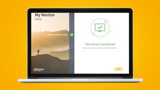 Norton Smart Firewall interface on a laptop