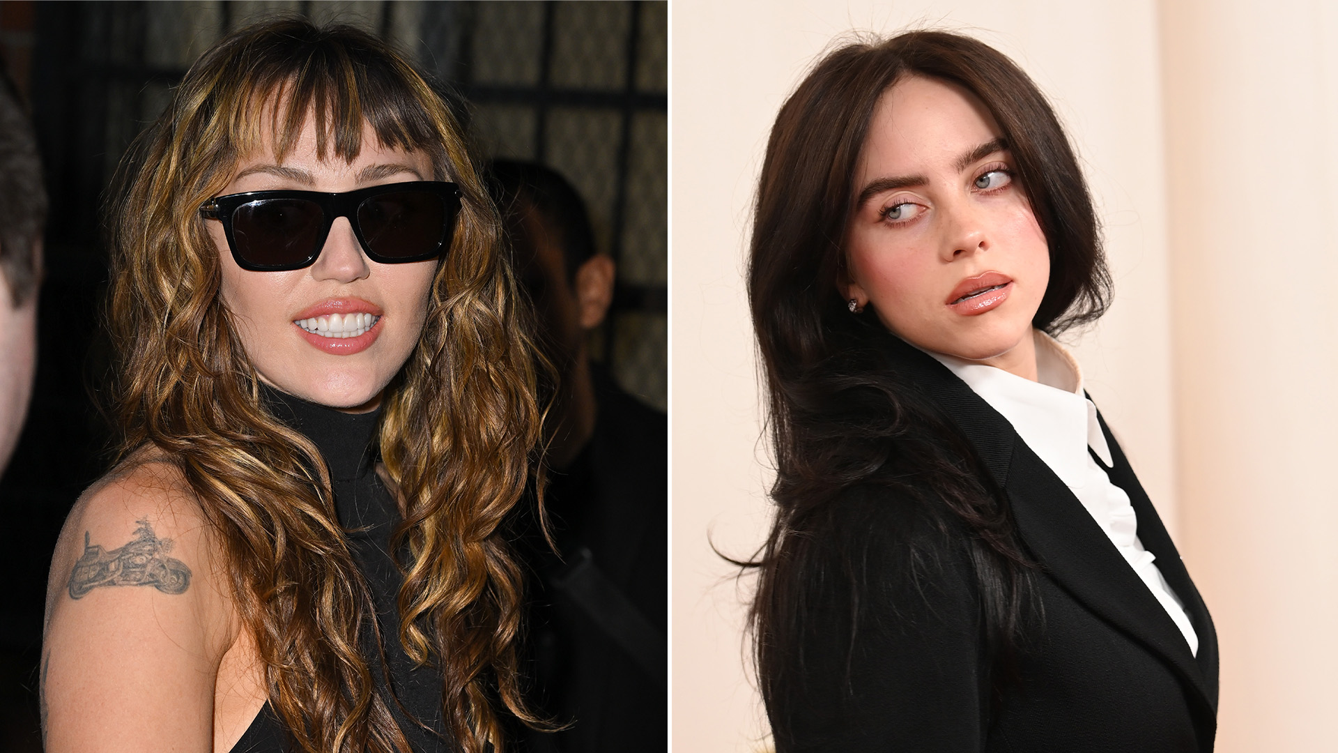 Miley Cyrus and Billie Eilish.