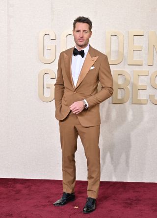 Justin Hartley at The Annual Golden Globe Awards at The Beverly Hilton on January 07, 2024 in Beverly Hills, California.