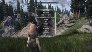 Best Skyrim mods — the in-game save management menu from the Project Proteus mod