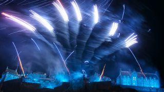 Fireworks light up the sky above Edinburgh Castle as part of Hogmanay celebrations