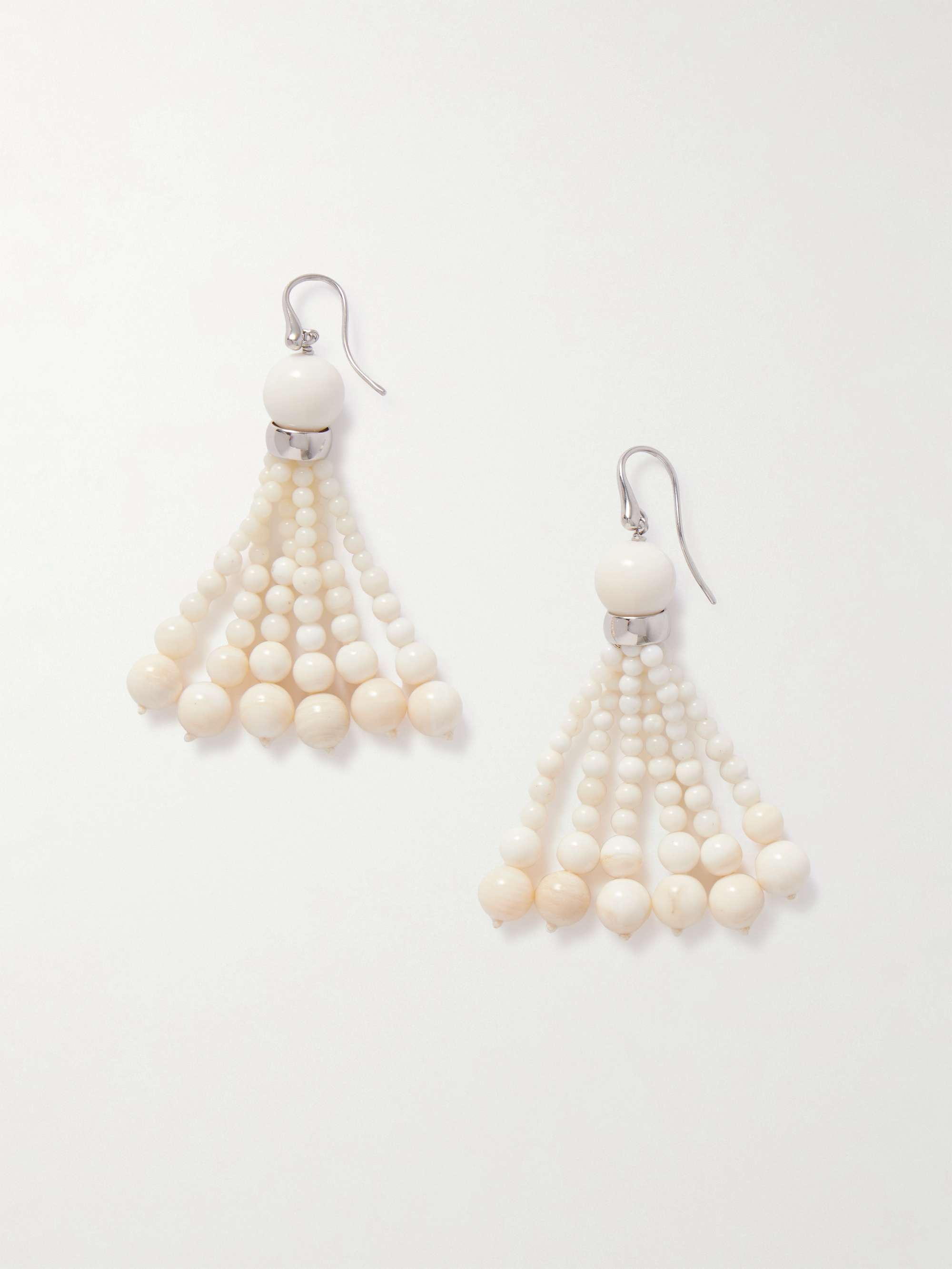 Venice Opera Silver Stone Earrings