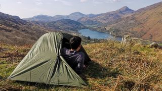 best one-person tent: Snowdonia wild camp
