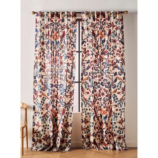 anthropologie printed curtains