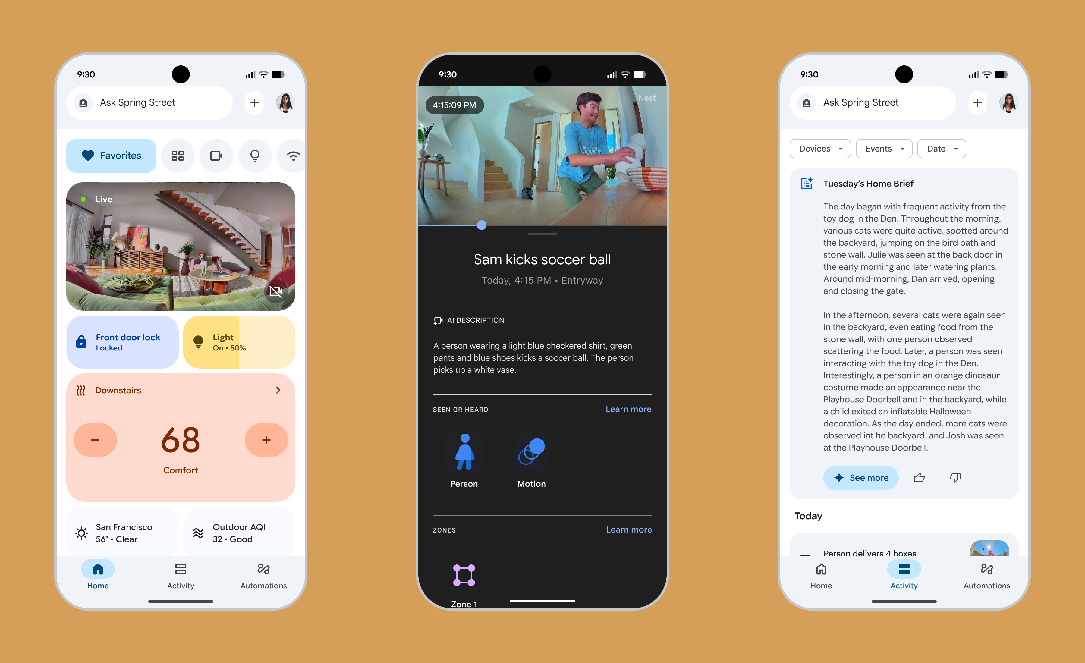 The updated Google Home app tracks domestic life