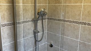water softener performance on shower screen