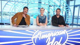 Lionel Ritchie, Katy Perry and Luke Bryan at the judges table on American Idol 2022