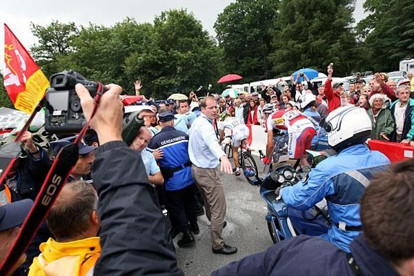 Protesters tried to interrupt the race.