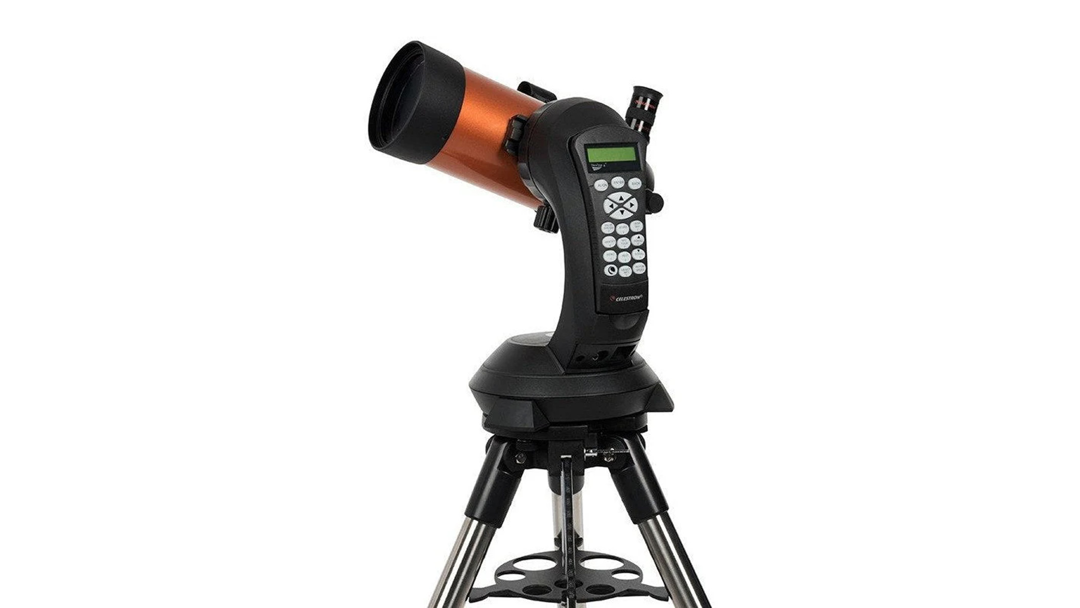 Celestron NexStar 4SE on a white background