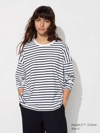 Uniqlo, Smooth Cotton Oversized T-Shirt