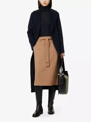 S MAX MARA, Picasso Belted Double-Breasted Wool Coat