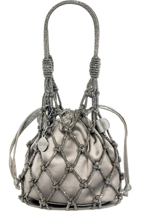 Judith Leiber Sparkle Net Clutch